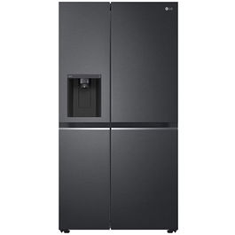 Side by side LG GSLV71MCTD, 635 l, Total No Frost, DoorCooling+, LinearCooling, Multi-Airflow, Clasa D, Compresor Linear Inverter, H 179 cm, Negru