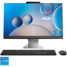 Sistem All-in-One ASUS A3402WBAK cu procesor Intel® Core™ i5-1235U pana la 4.40 GHz, 23.8, Full HD, 16GB DDR4, 512GB SSD NVMe™, Intel® UHD Graphics, No OS, Black