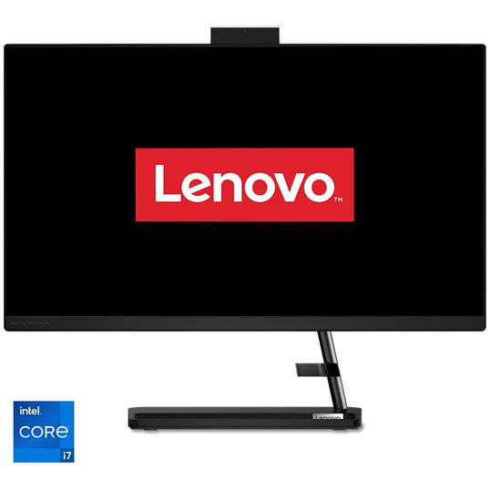 Sistem All-in-One Lenovo IdeaCentre AIO 3 27IAP7 cu procesor Intel® Core™ i7-13620H pana la 4.90 GHz, 27, Full HD, IPS, 16GB DDR4, 1TB SSD M.2 2280 PCIe® 4.0x4 NVMe®, Intel® UHD Graphics, No OS, Black