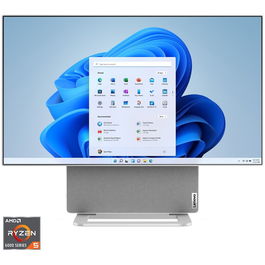 Sistem All-in-One Lenovo Yoga AIO 7 27ARH7 cu procesor AMD Ryzen™ 5 6600H pana la 4.50 GHz, 27, UHD, IPS, 16GB LPDDR5, 1TB SSD M.2 2280 PCIe 4.0x4 NVMe, AMD Radeon™ 660M Graphics, Windows 11 Home, Cloud Grey
