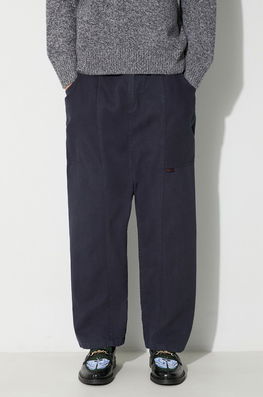 Gramicci Pantaloni De Bumbac Culoarea Albastru Marin, Drept Bleumarin