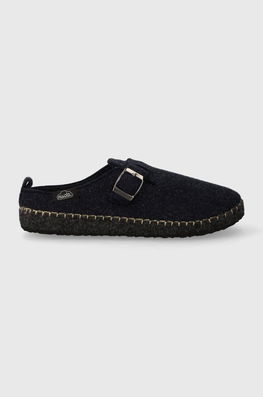 Nuvola Papuci De Casa Zueco Belt Culoarea Albastru Marin, UNBEL684 Bleumarin