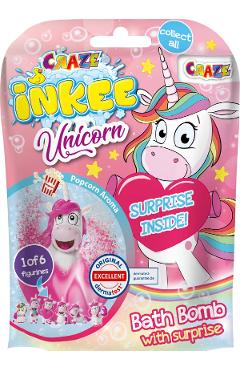 Bila efervescenta Inkee cu surpriza unicorn