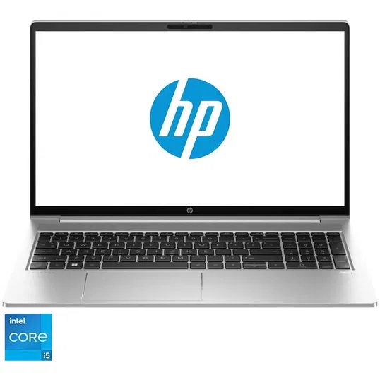 Laptop HP ProBook 450 G10 cu procesor Intel® Core™ i5-1335U pana la 4.6 GHz, 15.6, Full HD, IPS, 8GB DDR4, 512GB SSD, Intel® UHD Graphics, Free DOS, Pike silver