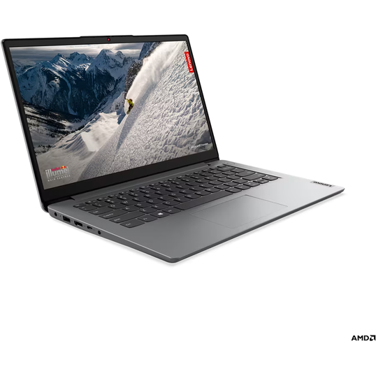 Laptop Lenovo IdeaPad 1 14ALC7 cu procesor AMD Ryzen™ 7 5700U pana la 4.3 GHz, 14, Full HD, IPS, 16GB DDR4, 512GB SSD, AMD Radeon™ Graphics, No OS, Abyss Blue