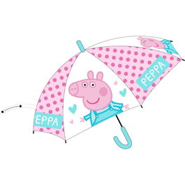 Umbrela copii POE transparenta semiautomata Peppa, diametru 74 cm EPLUSM EPMPP5250915 B360752