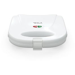 Sandwich-maker Tesla SM100W, 750W, placi antiaderente, indicator luminos, alb