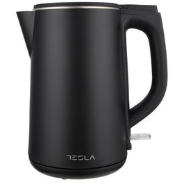 Fierbator Tesla KT301BX, 1,5L, 2200W, oprire automata,baza de plastic, Plastic, Negru