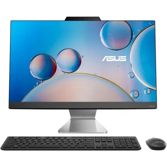 Sistem All-in-One ASUS A3402WBAK cu procesor Intel® Core™ i3-1215U pana la 4.40GHz, 23.8, Full HD, 8GB DDR4, 256GB SSD NVMe™, Intel® UHD Graphics, No OS, Black