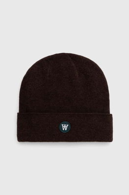 Wood Wood Caciula De Lana Culoarea Maro, De Lana, Din Tricot Gros