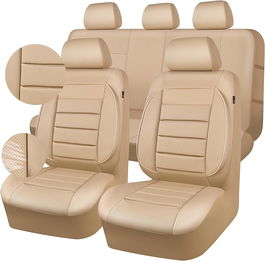 Huse Scaune Bej TOYOTA LANDR CRUISER J120 2002-2010 Comfort Plus Premium cu bancheta fractionata