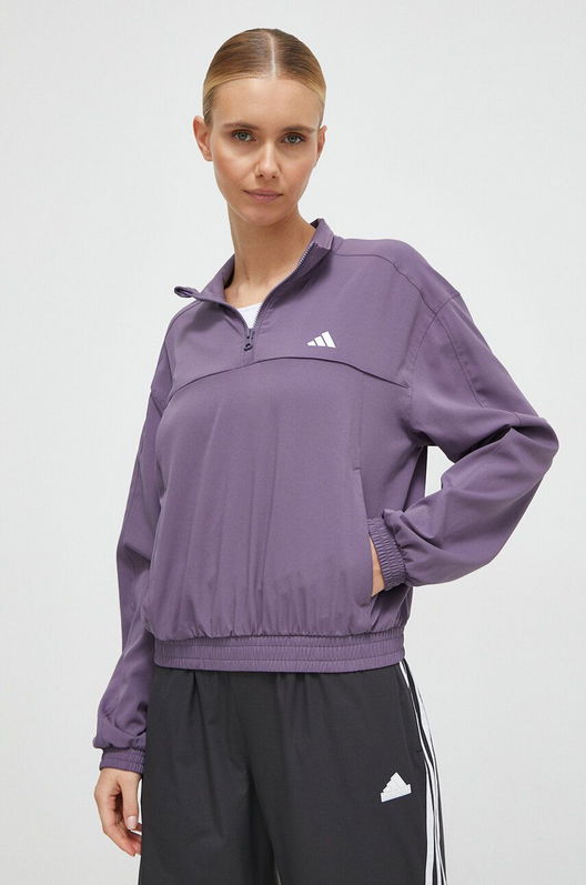 Adidas Performance Hanorac De Antrenament Training Essentials Culoarea Violet, Neted