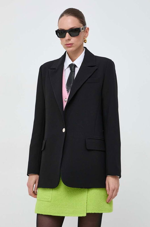Morgan Sacou Culoarea Negru, Un Singur Rand De Nasturi, Neted