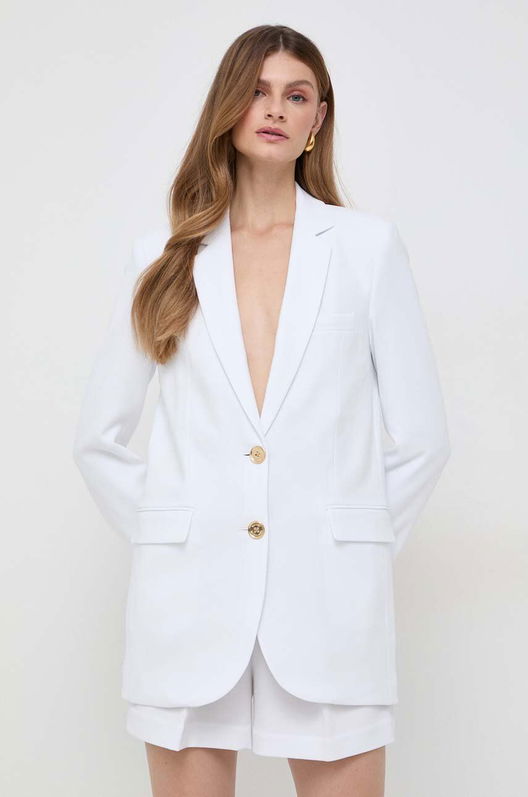 MICHAEL Michael Kors Sacou Culoarea Alb, Un Singur Rand De Nasturi, Neted