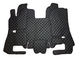 Covorase din Piele romb MERCEDES ATEGO 2011 automat acopera toata podeaua cabinei culoare Negru Editie Speciala