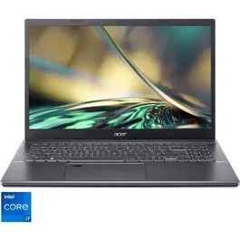 Laptop 15.6'' Aspire 5 A515-57, FHD, Procesor Intel® Core™ i7-12650H (24M Cache, up to 4.70 GHz), 16GB DDR4, 512GB SSD, GMA UHD, No OS, Steel Grey