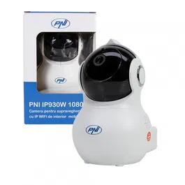 Camera supraveghere video PNI IP930W 1080P 2 MP cu IP P2P PTZ wireless, slot card microSD