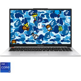 Ultrabook 15.6'' Vivobook S 15 OLED BAPE Edition K5504VA, 2.8K 120Hz, Procesor Intel® Core™ i9-13900H (24M Cache, up to 5.40 GHz), 16GB DDR5, 1TB SSD, Intel Iris Xe, Win 11 Pro, Blue Camo Bundle with Cool Silver