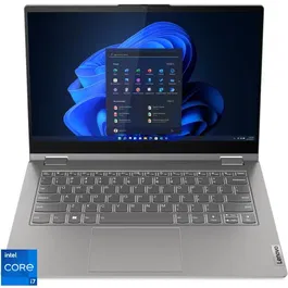 Ultrabook 14'' ThinkBook 14s Yoga G3 IRU, FHD IPS Touch, Procesor Intel® Core™ i7-1355U (12M Cache, up to 5.00 GHz), 16GB DDR4, 512GB SSD, Intel Iris Xe, Win 11 Pro, Mineral Grey