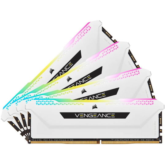 Memorie Corsair Vengeance XMP 2.0 PRO SL, White Heatspreader 64GB (4x16GB), DDR4, 3600MHz, CL 18, RGB