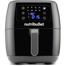 Friteuza cu aer cald Nutribullet XXL Digital Air Fryer 0C12500002, gatire fara ulei, 1800 W, 7L, 1,4kg, 8 programe presetate, afisaj digital, negru
