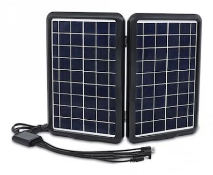 Panou solar EP-1812 portabil cu functie incarcare telefoane si intrare USB 12W