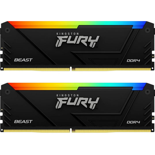 Memorie FURY Beast RGB 16GB DDR4 3200MHz CL16 Dual Channel Kit