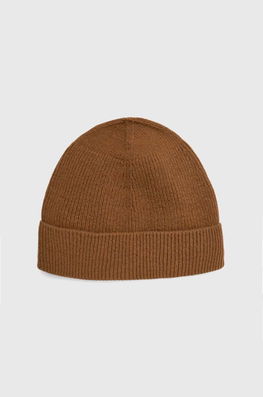 Universal Works Căciulă De Lână Watch Cap Culoarea Maro, De Lână, Din Tesatura Unia, 29478