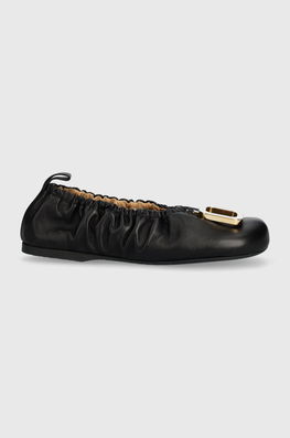 JW Anderson Balerini De Piele Ballerina Culoarea Negru, ANW42053A