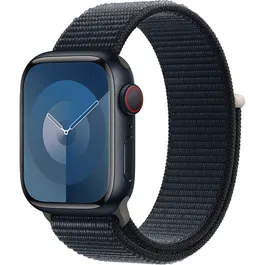 Apple Watch 9, GPS, Cellular, Carcasa Midnight Aluminium 41mm, Midnight Sport Loop