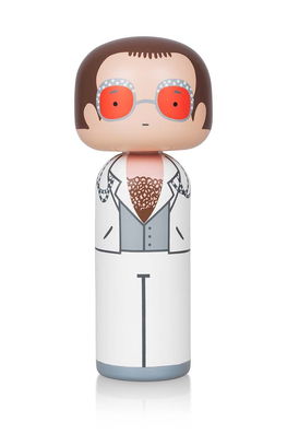 Lucie Kaas Papusa Kokeshi Elton In White Multicolor