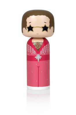 Lucie Kaas Papusa Kokeshi Elton In Pink Multicolor