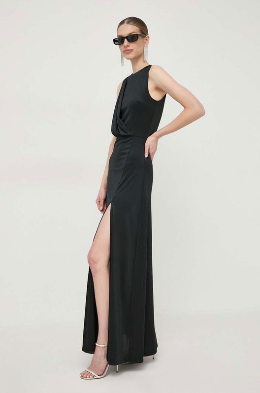 Silvian Heach Rochie Culoarea Negru, Maxi, Drept