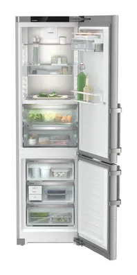 Combina frigorifica Liebherr CBNsdc 575i Prime, NoFrost, BioFresh, 60 cm, 362 l, SmartDevice, EasyTwist-Ice, SoftTelescopic, Sertar Meat & Dairy, VarioTemp, Clasa C, SmartSteel