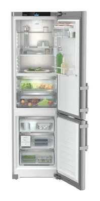 Combina frigorifica Liebherr CBNsda 575i Prime, NoFrost, BioFresh, 60 cm, 362 l, EasyTwist-Ice, SmartDeviceBox, SoftTelescopic, Sertar Meat & Dairy, Clasa A, SmartSteel