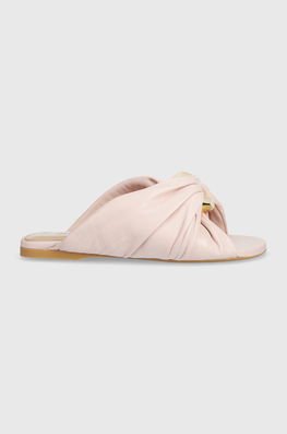 JW Anderson Slapi De Piele Corner Heel Femei, Culoarea Roz, ANW42061A