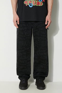 KSUBI Jeans Anti K Heroism Bărbați MPS24DJ044 Negru