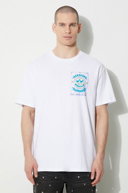 KSUBI Tricou Din Bumbac Hardcore Biggie Ss Tee Bărbați, Culoarea Alb, Cu Imprimeu, MPS24TE005