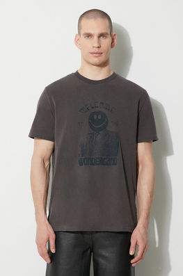 KSUBI Tricou Din Bumbac Portal Kash Ss Tee Bărbați, Culoarea Gri, Cu Imprimeu, MPS24TE014