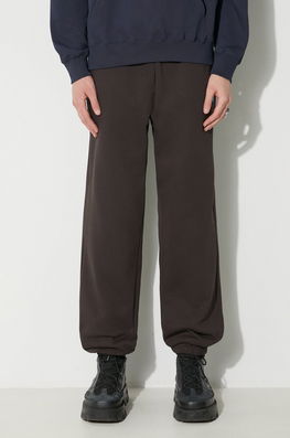 Wood Wood Pantaloni De Trening Din Bumbac Cal Joggers Culoarea Maro, Uni, 10275000.2424