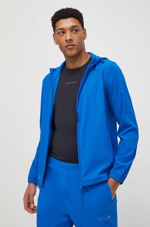 Calvin Klein Performance Windbreaker De Tranzitie Albastru