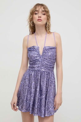 Aniye By Rochie Culoarea Violet, Mini, Evazati