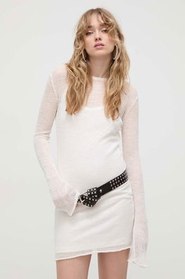 Aniye By Rochie Culoarea Bej, Mini, Drept