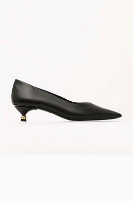Vanda Novak Pantofi De Piele Diana Culoarea Negru, Pe Toc Jos