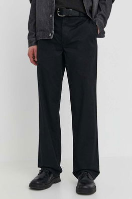Wood Wood Pantaloni Silas Classic Barbati, Culoarea Negru, Drept, 10001601.5252