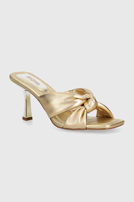 MICHAEL Michael Kors Slapi De Piele Elena Femei, Culoarea Auriu, Cu Toc Cui, 40S4ELHS1M