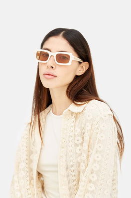 Marni Ochelari De Soare Lake Vostok Panna Femei, Culoarea Bej, EYMRN00004.003.SIN