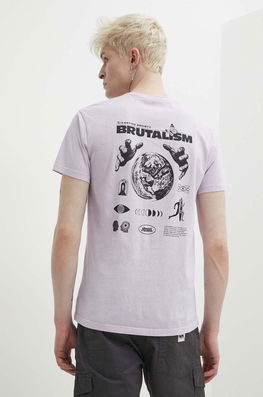 Kaotiko Tricou Din Bumbac Culoarea Violet, Cu Imprimeu