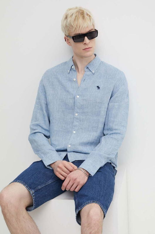 Down, Regular Abercrombie & Fitch Albastru