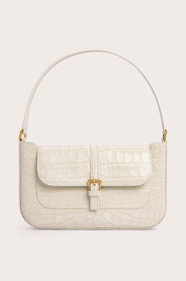 By Far Poseta De Piele Culoarea Bej, 19FWMDASCEDMED
